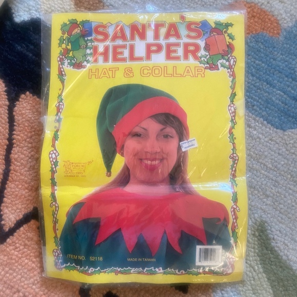 VTG I 1995 I Santa's Helper Hat & Collar - Picture 2 of 16